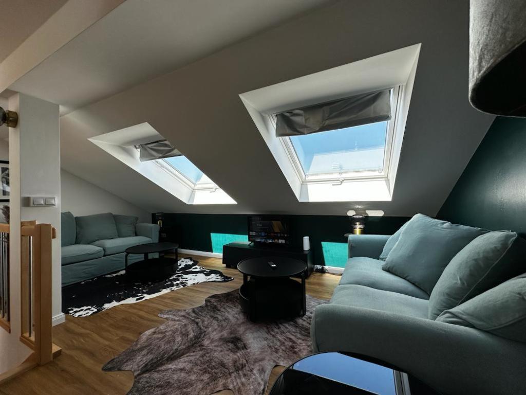 Nr 14 - Hochwertiges 3 Zimmer Maisonette Appartment Mit Grosszugigen Wohnbereich Und Balkon Lipcse Kültér fotó